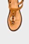 Mallorie Genuine Leather Metal Buckle Pack Flat Heels for Women Sandals - 2