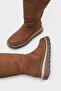 Tracy Fur Round Toe Women's Boots - 5