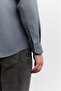 Men's Indigo Bottom Britli Collar Soft Touch Long Sleeve Comfort Fit Shirt A62Y2021 - 3