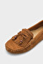 Almire Genuine Leather Suede Beaded Tasseled Comfort Women's Loafers Shoes - 2