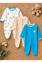 Baby Boy Snap Closure 3-6-9 Months Cotton 3-Piece Sleeping Bag Set