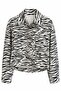Ecru Zebra Gabardine Jacket - 0198