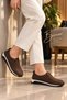 Suede Women's Loafer Orthopedic Sole Casual Shoes - 3