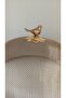 Knitted Steel Fan Dish with Bird Figure, Large Size, 30 cm Diameter, Cake Presentation Fan Dish - 5