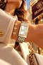 Premium Rectangular Case Women's Wristwatch Steel Band Japanese Movement Gift with Special Box Hmby2063C1 - 4
