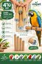 Venty 4-Piece Pedicure Parrot Perch Diameter 36 mm Macaw Cockatoo Jako Amazon Kayık İskender Eklektus - Sandy Perch
