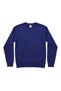Men's Navy Blue Crew Neck Basic Sweatshirt Long Sleeve Ribbed Regular Fit Casual - 2
