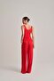 Thick Strap Tank Top Red One Piece - 2