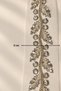 Flower and Leaf Motif Beaded Embroidered Tulle Ribbon (1Mt) - 3