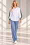 Women's Plus Size Shirt with Sleeve Stripes - 4