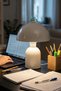 Luna Lampshade Gray Metal Body - 25 cm - Living Room & Bedroom & Lounge Lighting - 6
