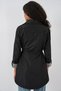 10322 Gathered Waist Trench Coat - Black - 6