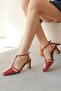 Women's Koler Classic Heeled Shoes - Burgundy-Patent Leather - 2