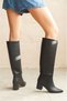 Women's Akel Below the Knee Stiefel - black-leather - 7