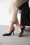 Women's Ovis Pointed Heeled Shoes - Navy Blue-Patent Leather - 6