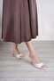 Women's Happy Heeled Slippers - Skin Leather - 2
