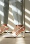 Women's Eleni Thin Heeled Shoes - White-Patent Leather - 2