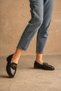 Women's Roma Casual Loafer Shoes - black-leather - 4