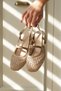 Women's Cerny Short Heeled Knitted Shoes - Mink - 4