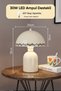 Luna Tulip Lampshade Cream Metal Body - 25 cm - Bedroom Lighting - Decorative Table Lamp - 4