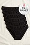 Bamboo Super Traceless Bikini Women's Panties Black 6-Pack