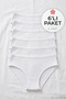 Lycra Camisole Women's Bato High Waist Panties White 6-Pack