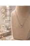 Women's Silver 316L Stainless Steel Minimalist Heart Design Snake Chain Model Necklace - 5