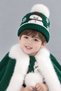 Green Pompom Knitwear Winter Baby Beanie – New Year Concept Snowman Patterned Warm Model - 2