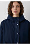 Hooded Navy Blue Jacket Loose Fit / Relaxed Fit 1110877-86623 - 5