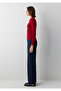 Red Polo Collar Knitwear Slim Fit 1710912-90746 - 4