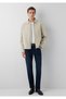 Zippered Beige Jacket Regular Fit / Normal Cut 0110911-70322 - 2