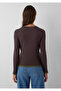 Double Layer Look Brown T-Shirt Slim Fit / Narrow Fit 1614184-70240 - 5
