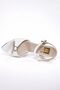 Agora Seri Taş Buckle Detail Bileklik Buckled Stiletto Heel U White Patent Leather Women's Shoes - 3