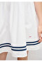 Square Collar White Dress with Piping Detail 1310929-70057 - 5