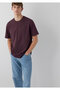 Men's Purple Short Sleeve T-Shirt Caramel T-Shirt