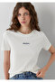 Jeans Embroidered Ecru T-Shirt Slim Fit / Narrow Cut 1614201-80194 - 2