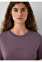 Logo Printed Purple T-Shirt Semi Slim Fit / Semi Narrow Cut 1614377-91646 - 6