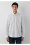 Striped White Shirt Loose Fit / Relaxed Fit 0212101-91703 - 3