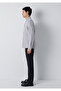 Striped Gray Knitted Shirt Slim Fit / Narrow Cut 0211858-A7312 - 5