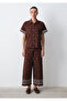 Ethnic Printed Brown Shirt Loose Fit / Relaxed Fit 1211439-91493 - 3
