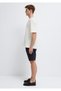 Ecru Basic T-Shirt Loose Fit / Comfortable Loose Cut 0613316-80194 - 5