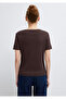 Brown T-Shirt Slim Fit / Narrow Cut 1614112-70240 - 6
