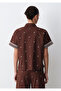 Ethnic Printed Brown Shirt Loose Fit / Relaxed Fit 1211439-91493 - 4