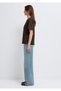 Printed Brown T-Shirt Regular Fit / Normal Cut 1613907-90707 - 4