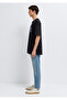 Signage Printed Black T-Shirt Loose Fit / Relaxed Fit 0613391-900 - 4