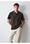 Brown Polo T-Shirt Loose Fit / Relaxed Comfortable Cut 0613311-70219