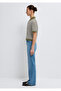 Striped Green Polo T-Shirt Slim Fit / Narrow Fit 1614310-91729 - 4