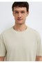 Beige Basic T-Shirt Loose Fit / Comfortable Loose Cut 0613312-70322 - 7