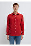 Red Linen Shirt Slim Fit / Narrow Cut 0211466-70454 - 3