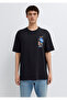 Signage Printed Black T-Shirt Loose Fit / Relaxed Fit 0613391-900 - 3